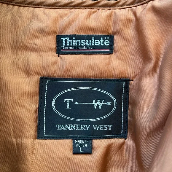 Vintage Tannery West Super Soft Men's Tan Leather Jacket - Picture 3 of 10